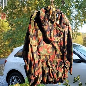 LEI Camouflage Jacket - Red, Green, Black